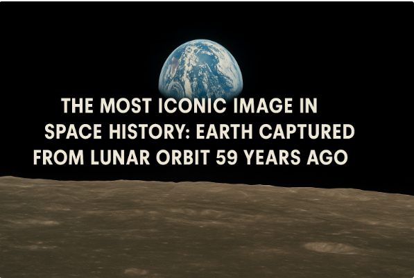 The Most Iconic Image in Space History: Earth Captured from Lunar Orbit 59 Years Ago